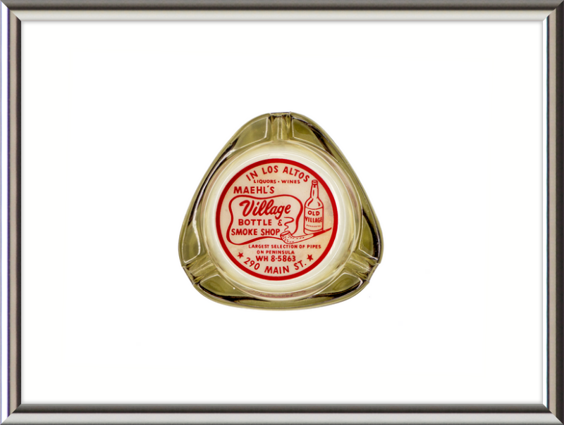 Maehl's Village Bottle & Smoke Shop Ashtray Wall Art