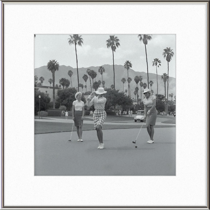 Vintage Palm Springs Golf Framed Art