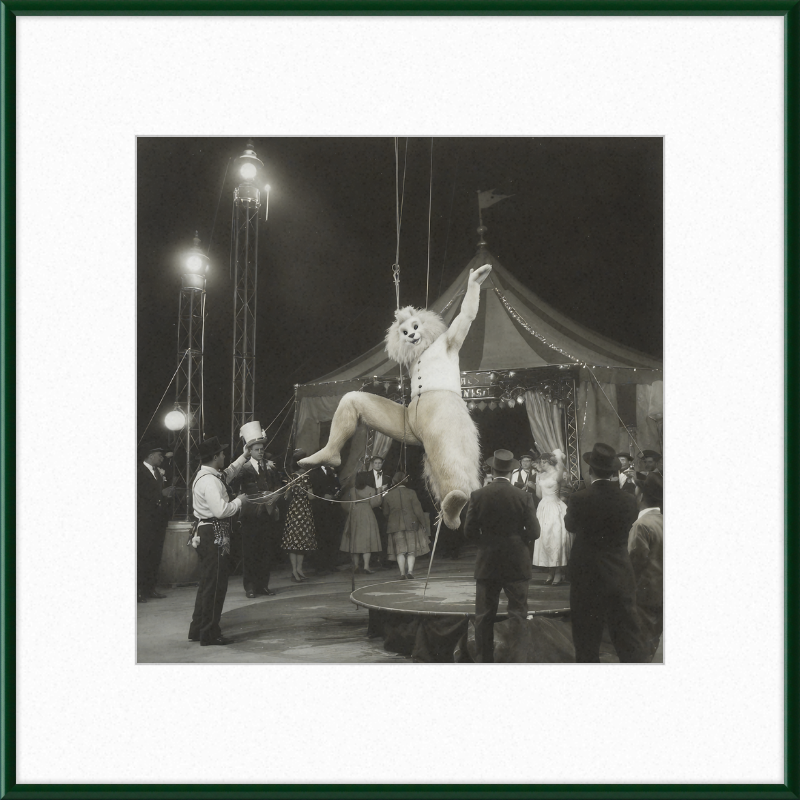 1900's Circus Oddity Framed Wall Art