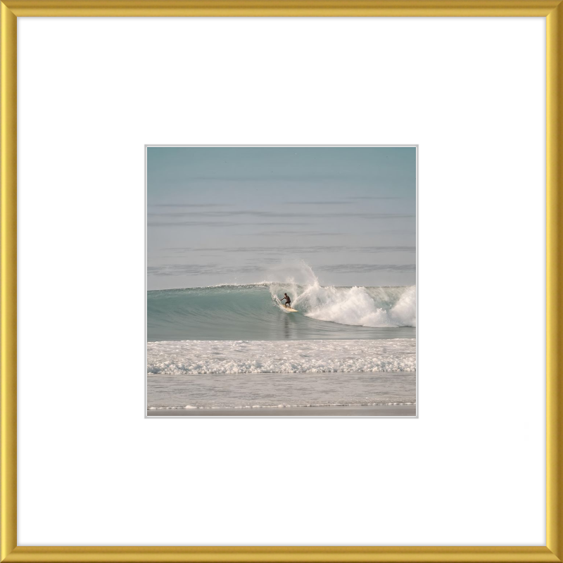 Catching Wave Surfing Framed Art