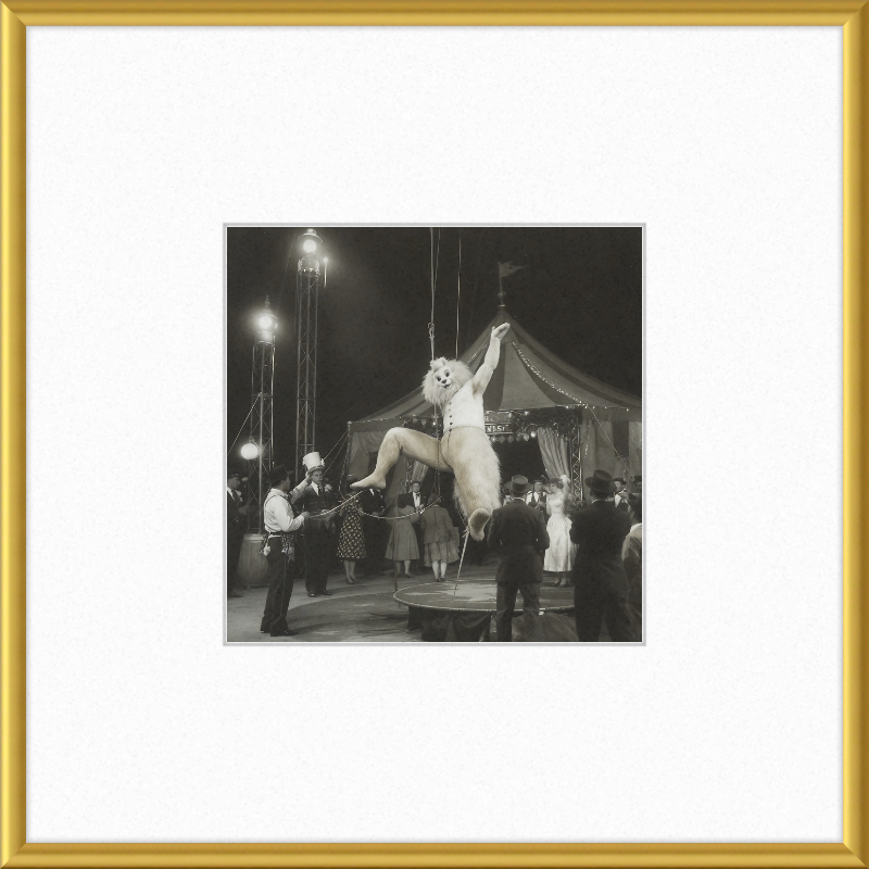 1900's Circus Oddity Framed Wall Art