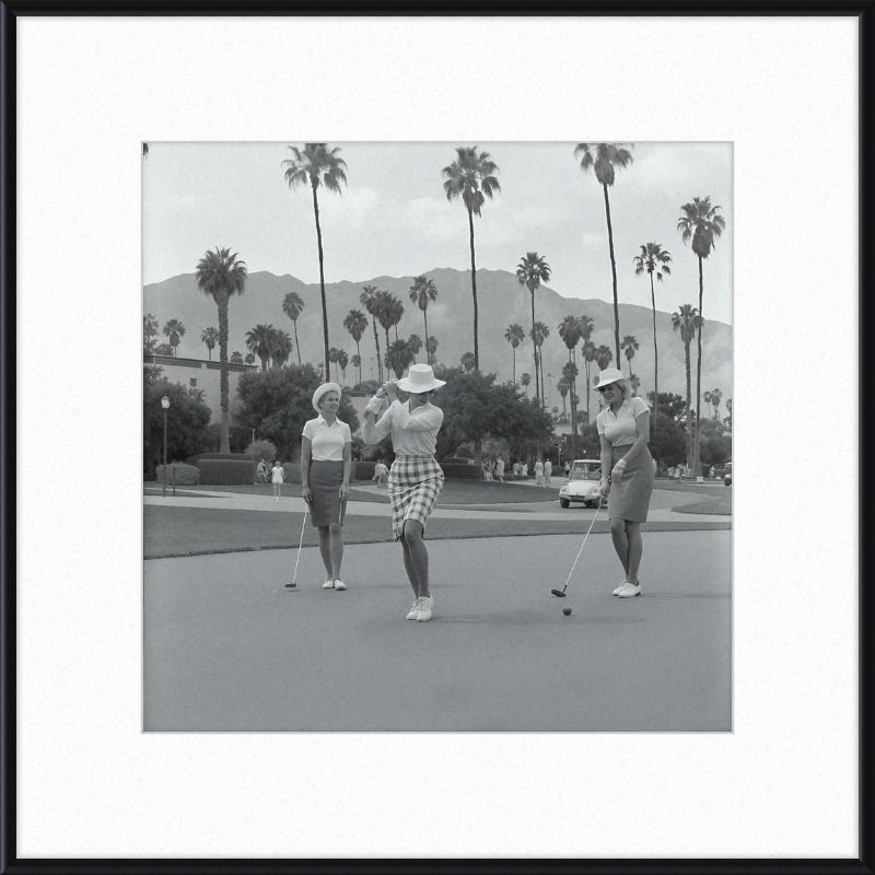 Vintage Palm Springs Golf Framed Art
