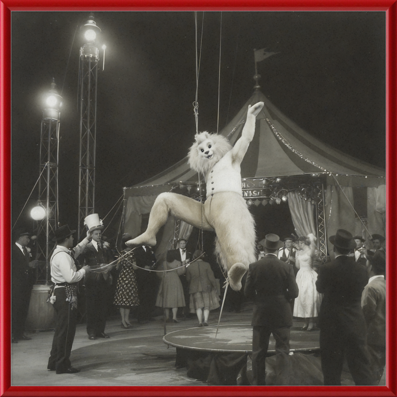 1900's Circus Oddity Framed Wall Art
