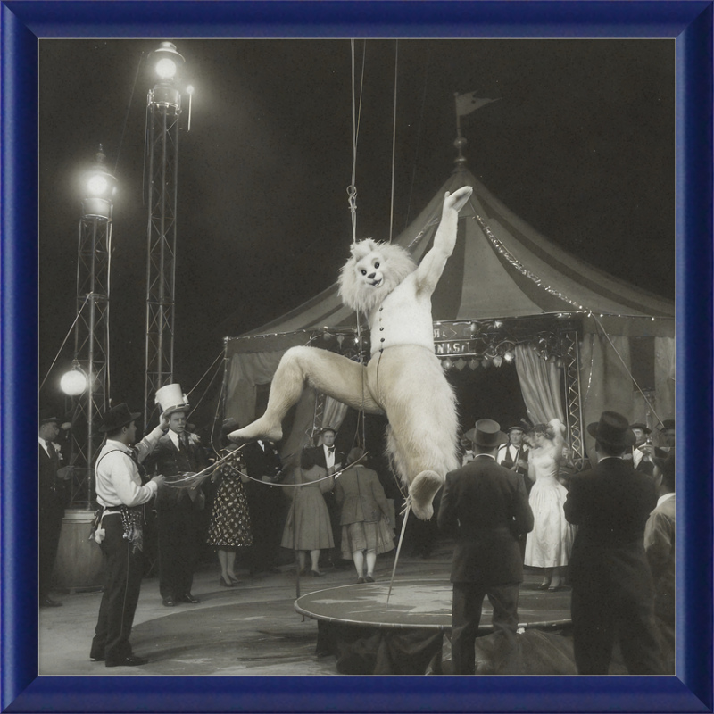 1900's Circus Oddity Framed Wall Art
