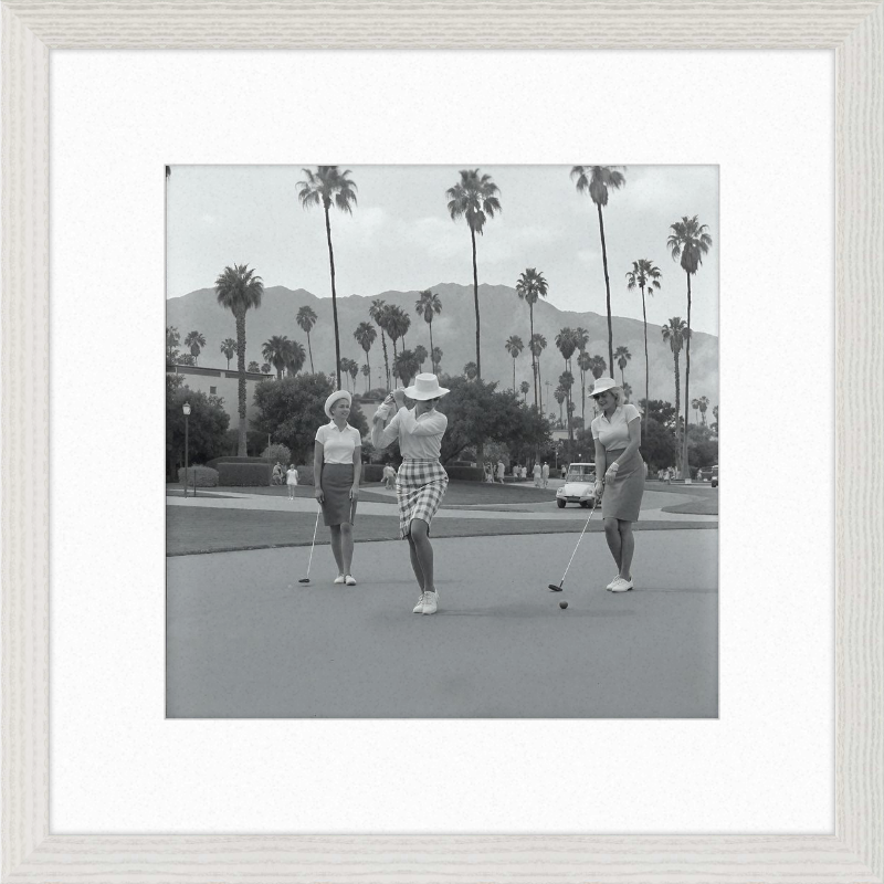 Vintage Palm Springs Golf Framed Art