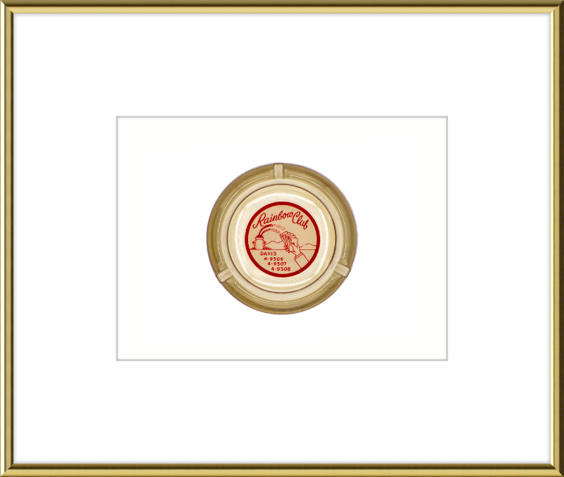 Rainbow Club Beige Ashtray Wall Art