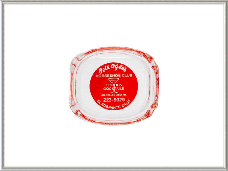 Pete Ogle's Horseshoe Club Ashtray Wall Art