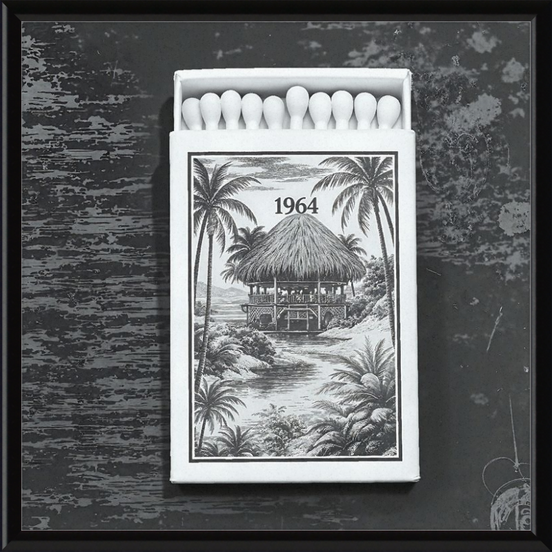 TIKI Matchbook Framed Art