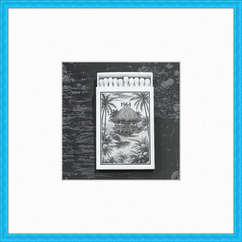 TIKI Matchbook Framed Art