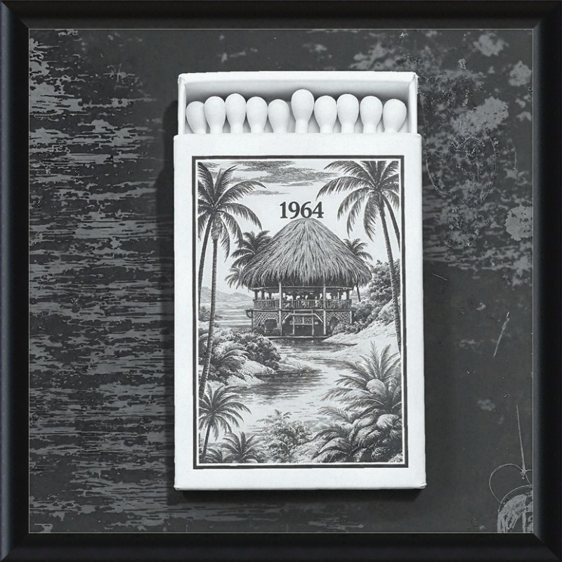TIKI Matchbook Framed Art