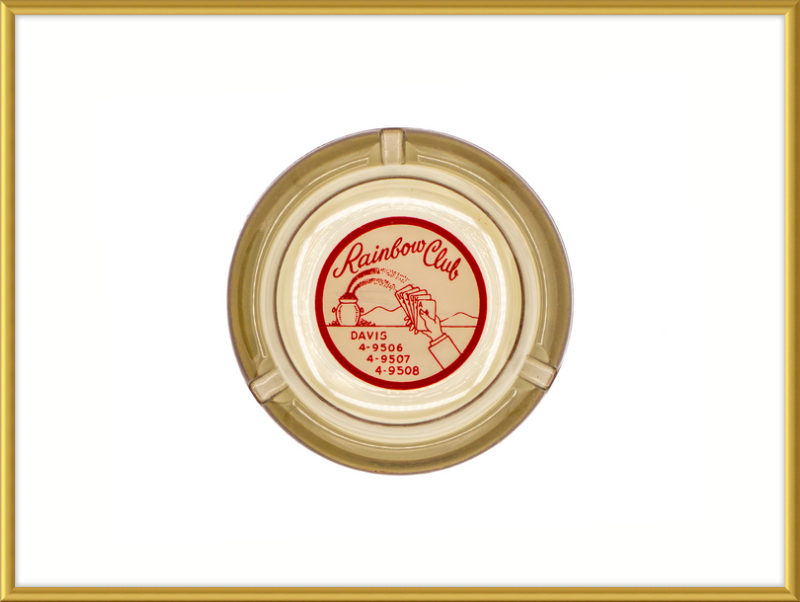Rainbow Club Beige Ashtray Wall Art