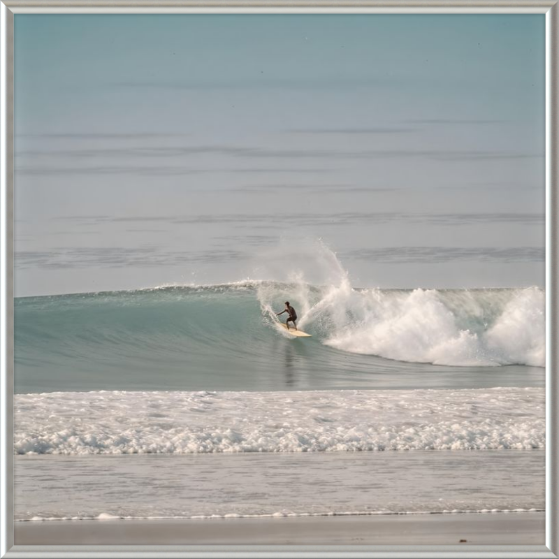 Catching Wave Surfing Framed Art