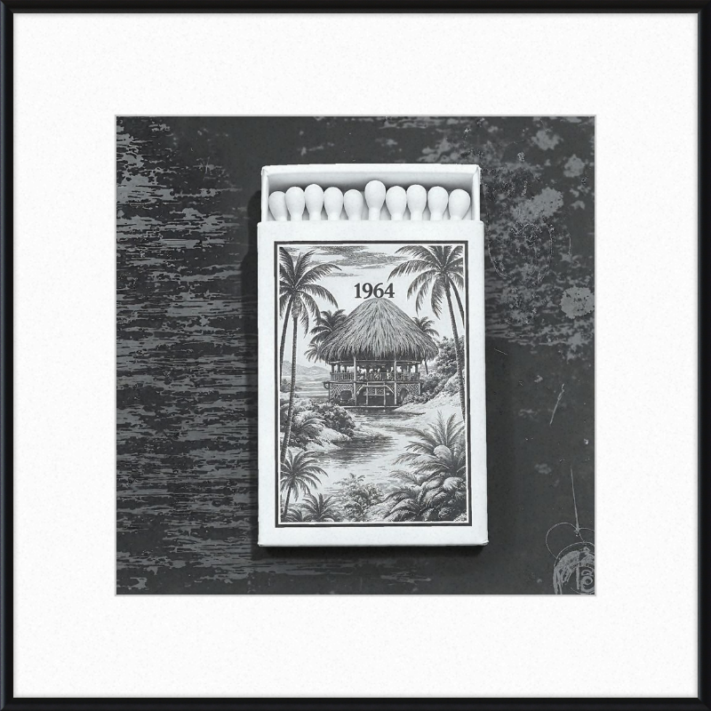 TIKI Matchbook Framed Art