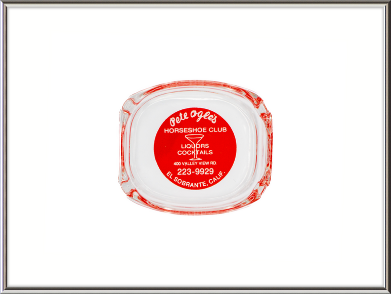 Pete Ogle's Horseshoe Club Ashtray Wall Art