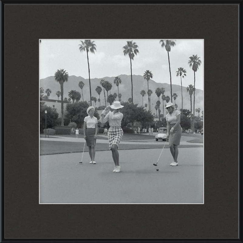 Vintage Palm Springs Golf Framed Art