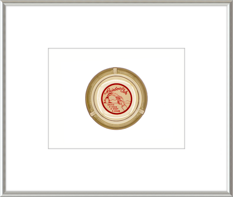 Rainbow Club Beige Ashtray Wall Art