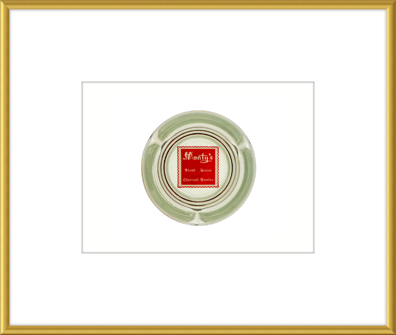 Monty's Steak House Charcoal Broiler Ashtray Wall Art