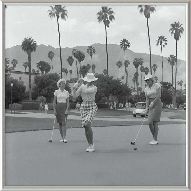 Vintage Palm Springs Golf Framed Art