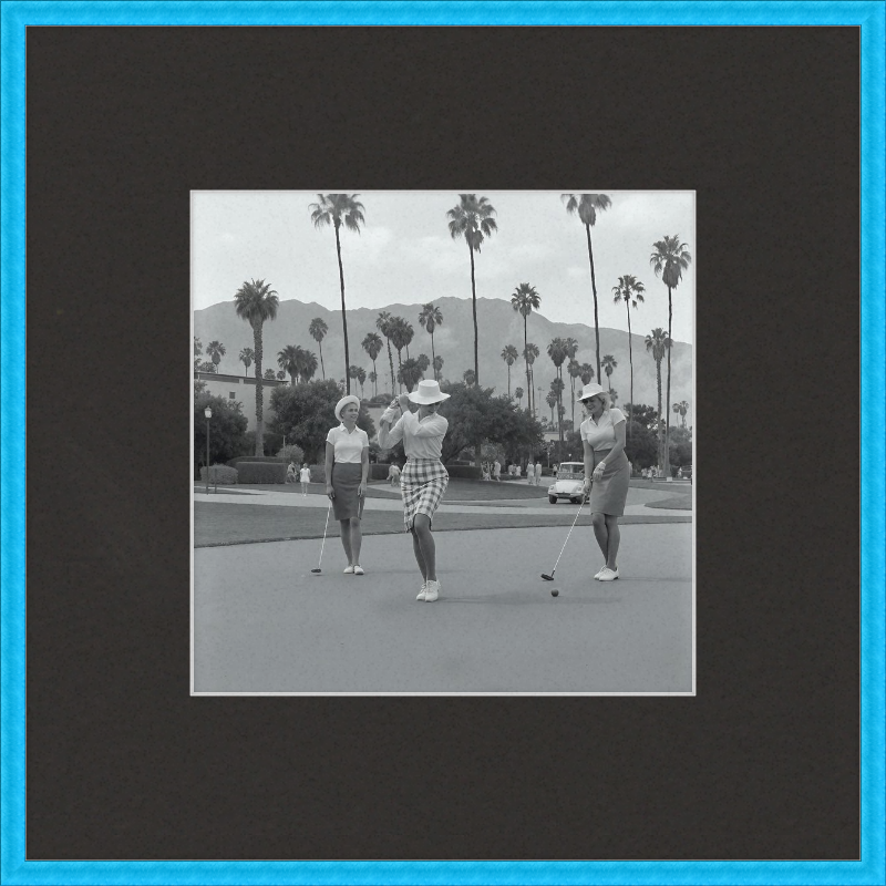 Vintage Palm Springs Golf Framed Art