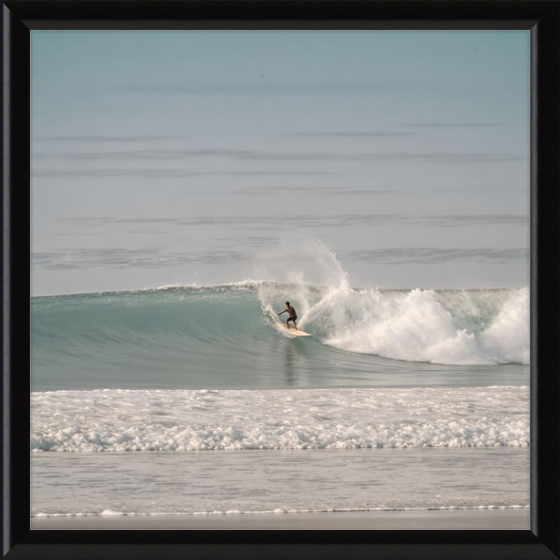 Catching Wave Surfing Framed Art