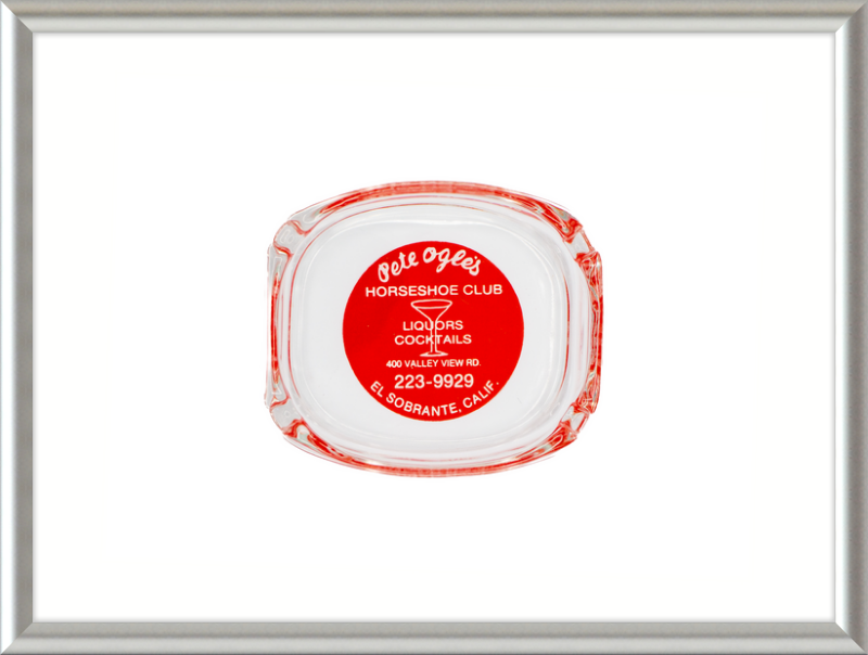 Pete Ogle's Horseshoe Club Ashtray Wall Art