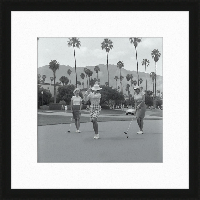 Vintage Palm Springs Golf Framed Art