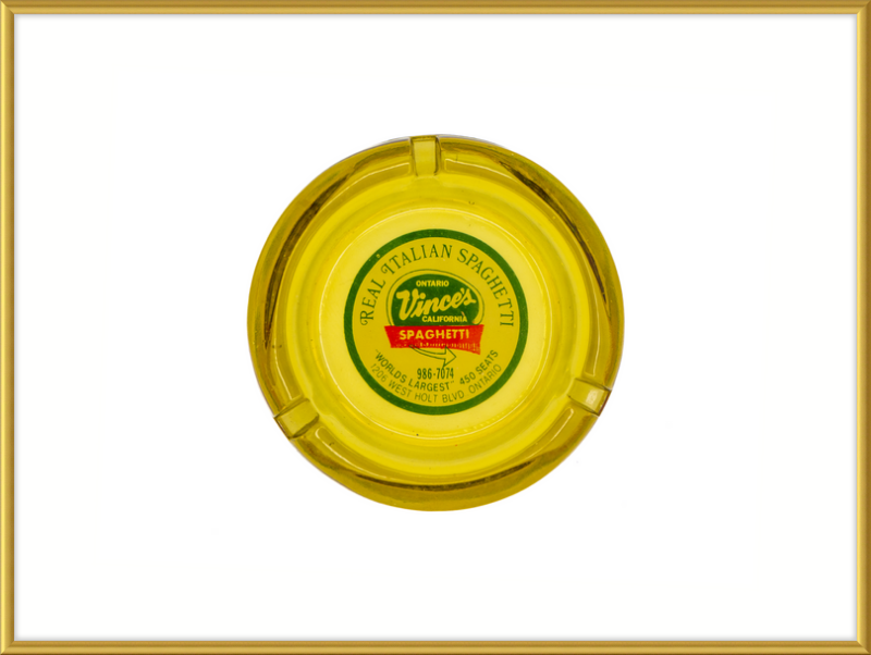 Vince's California Spaghetti Ashtray Wall Art