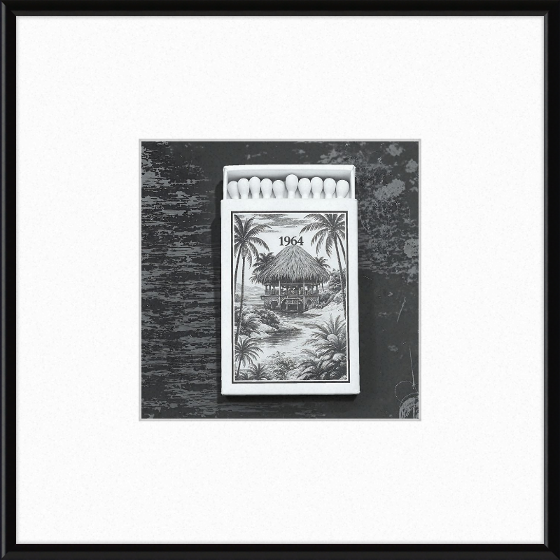 TIKI Matchbook Framed Art
