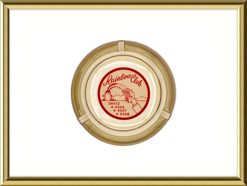 Rainbow Club Beige Ashtray Wall Art