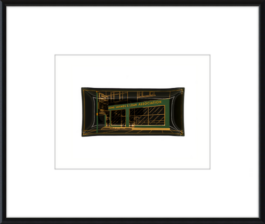 Home Savings & Loan Association Ashtray Wall Art