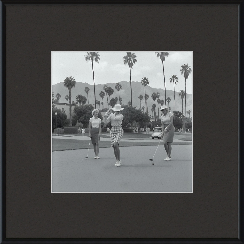 Vintage Palm Springs Golf Framed Art