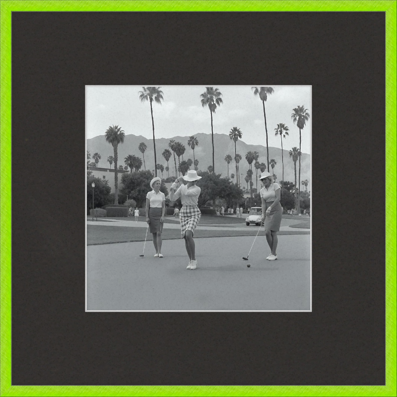 Vintage Palm Springs Golf Framed Art