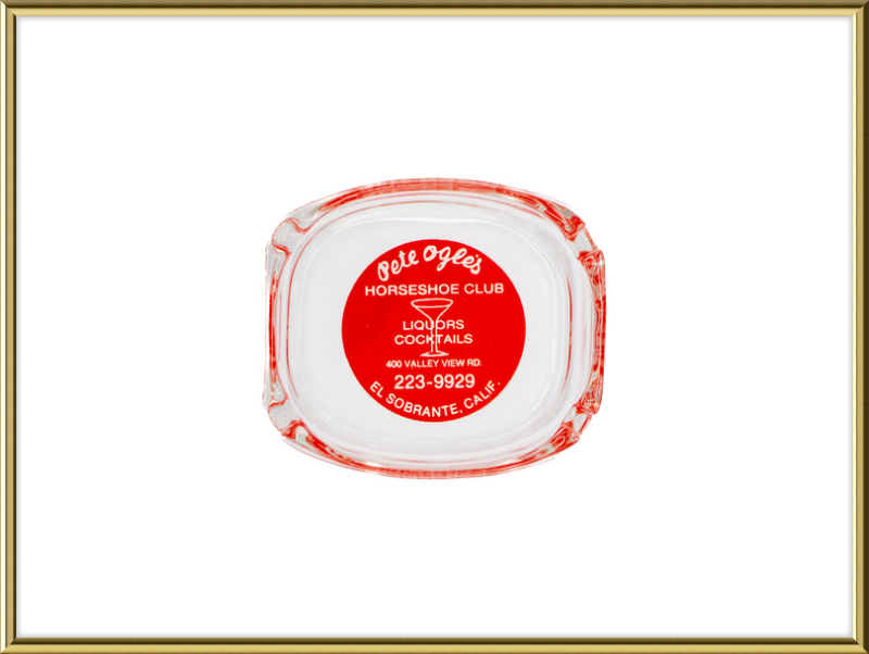 Pete Ogle's Horseshoe Club Ashtray Wall Art