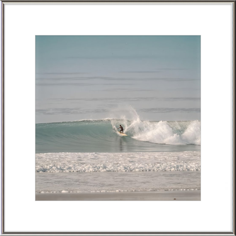 Catching Wave Surfing Framed Art