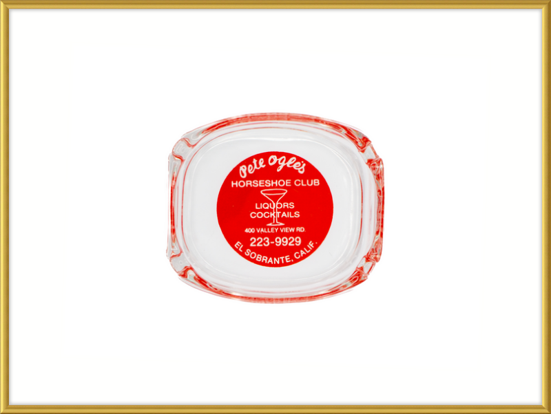 Pete Ogle's Horseshoe Club Ashtray Wall Art