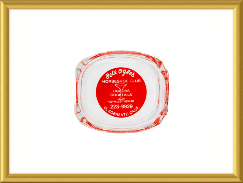 Pete Ogle's Horseshoe Club Ashtray Wall Art