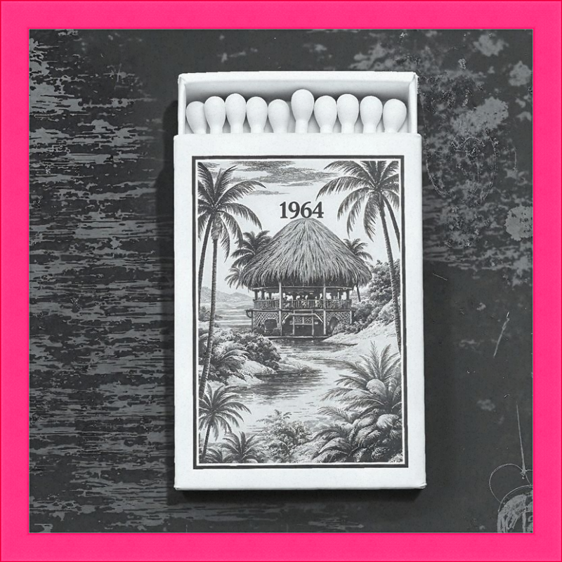 TIKI Matchbook Framed Art