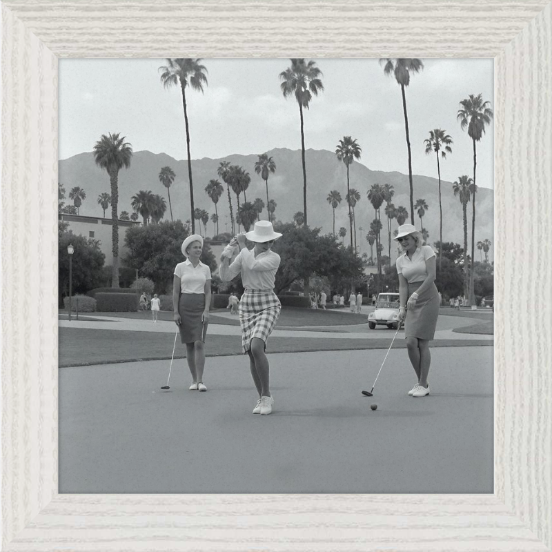 Vintage Palm Springs Golf Framed Art