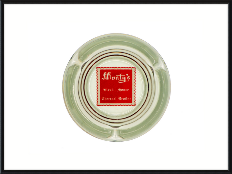 Monty's Steak House Charcoal Broiler Ashtray Wall Art