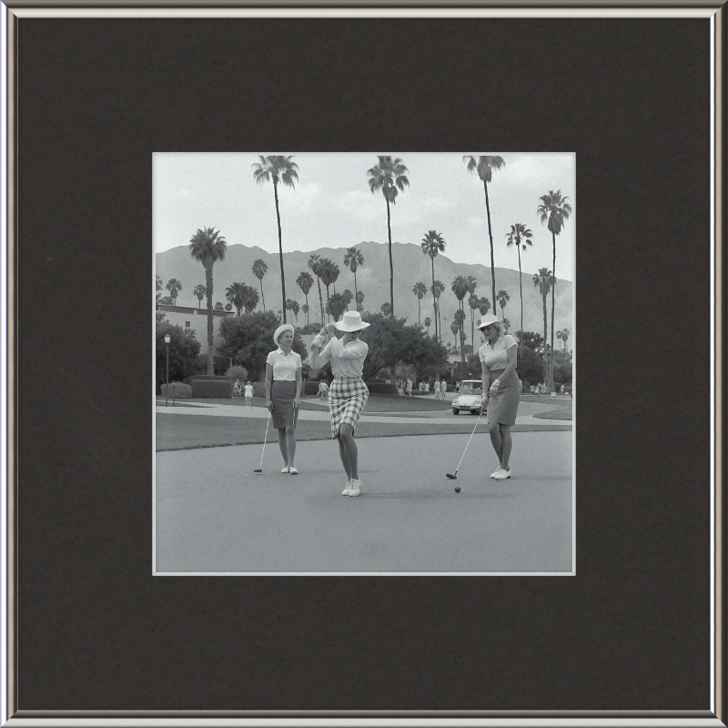 Vintage Palm Springs Golf Framed Art