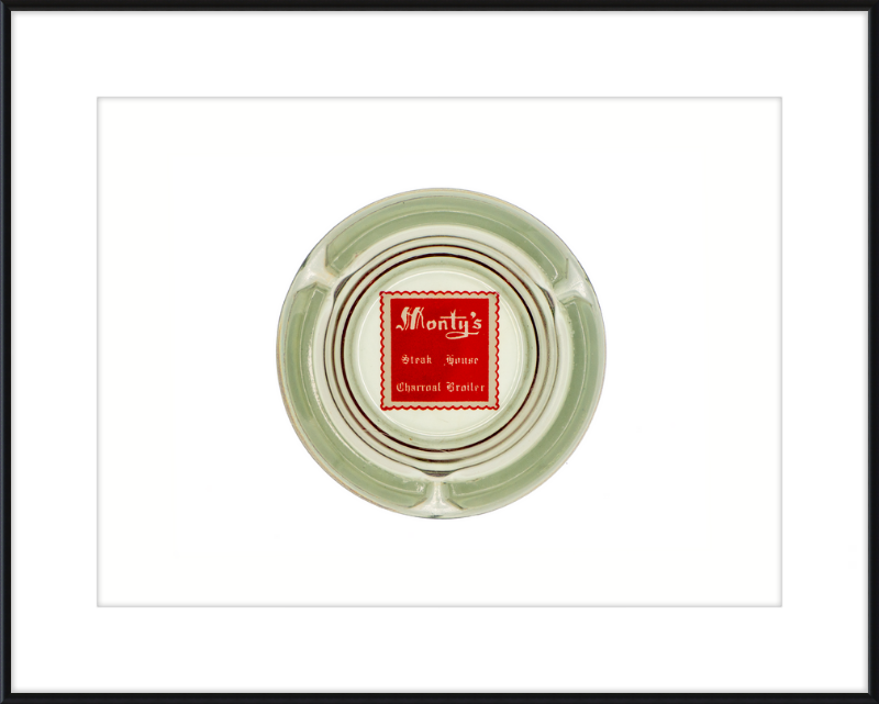 Monty's Steak House Charcoal Broiler Ashtray Wall Art