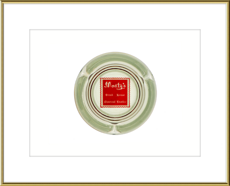 Monty's Steak House Charcoal Broiler Ashtray Wall Art