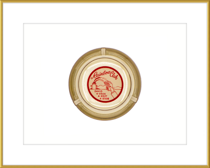 Rainbow Club Beige Ashtray Wall Art