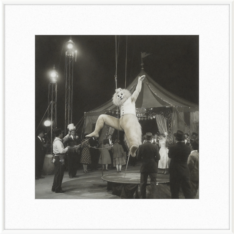 1900's Circus Oddity Framed Wall Art