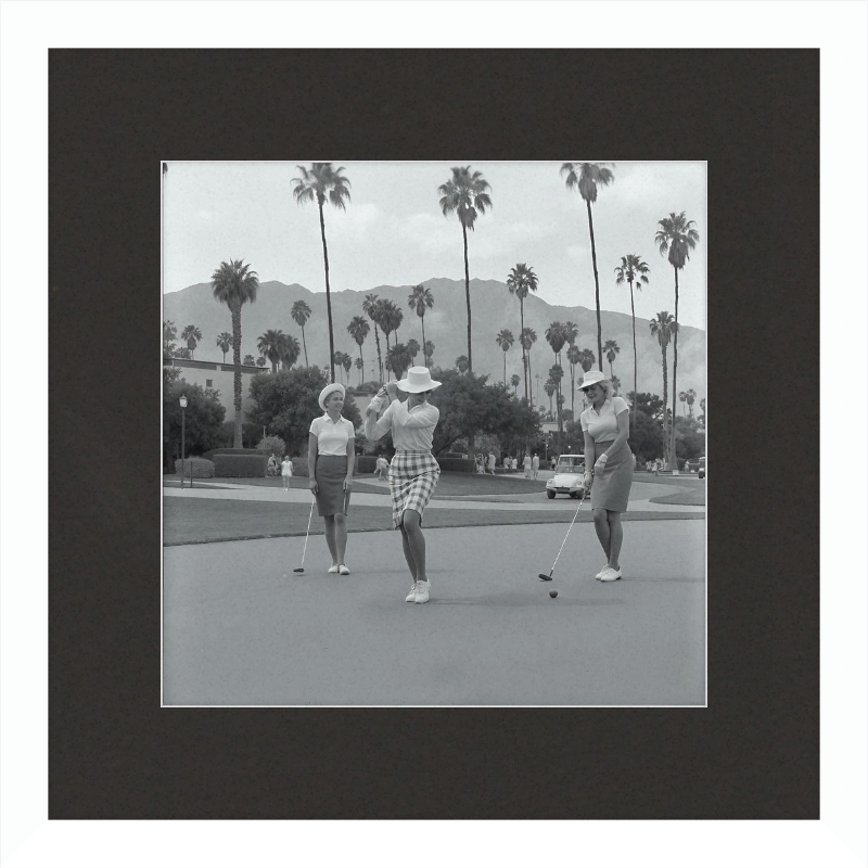 Vintage Palm Springs Golf Framed Art