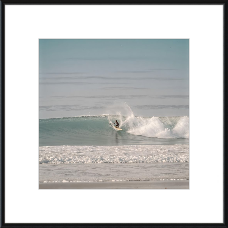 Catching Wave Surfing Framed Art