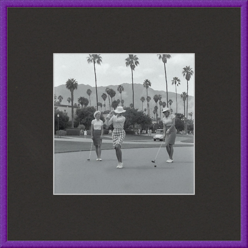 Vintage Palm Springs Golf Framed Art