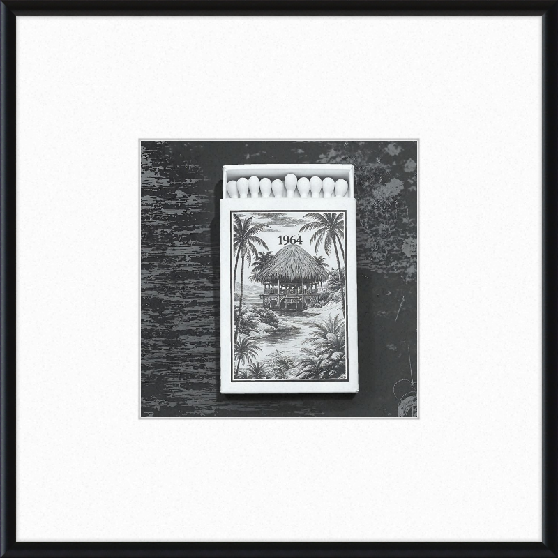 TIKI Matchbook Framed Art