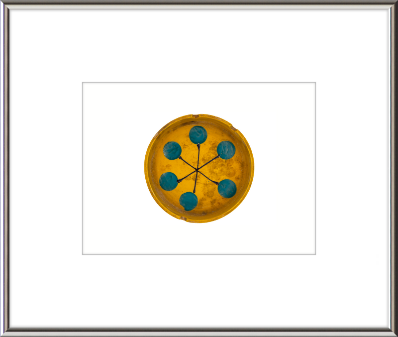 Japanese Mid-Century Geometric Ashtray Wall Art