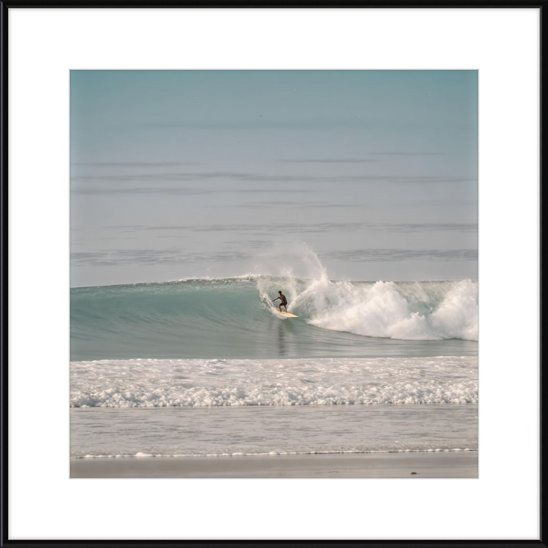 Catching Wave Surfing Framed Art